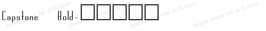 Capstone Bold字体转换